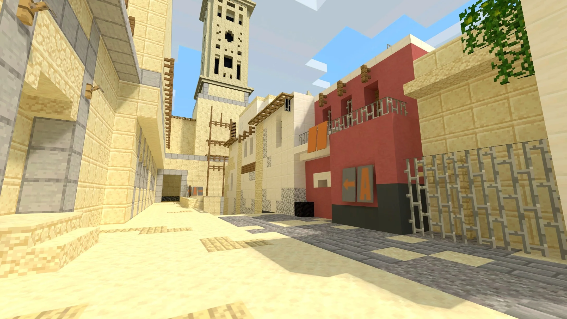 MIRAGE MINECRAFT CS2 Retake map